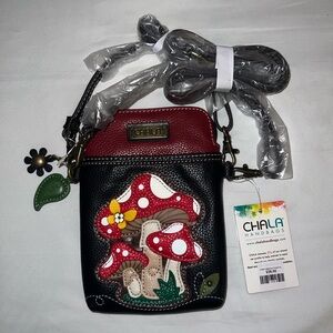 Chala Crossbody Cell Phone Purse - Mushroom Design